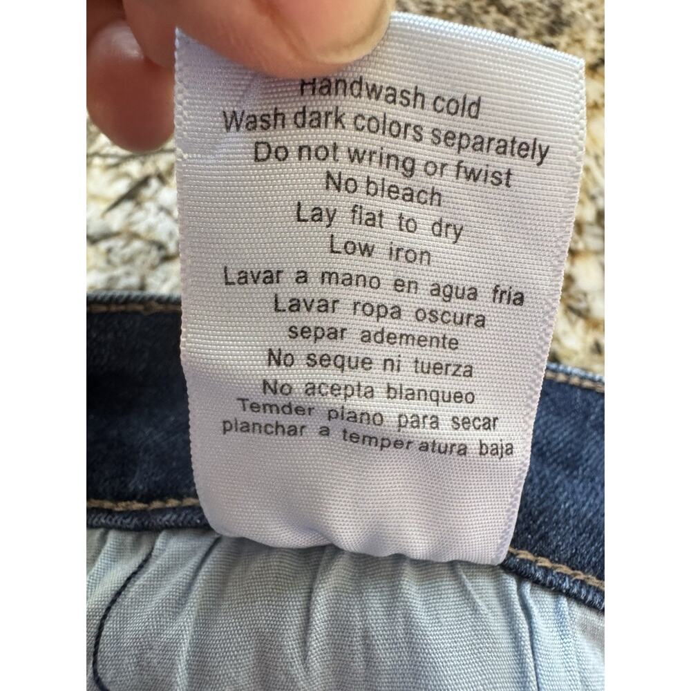 Judy Blue Trouser Flare Jeans Women’s 3/26 Stretch Dark Wash Boho Bell Bottom - Picture 6 of 8